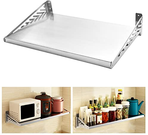 LKHGTR Ratio de la Pared de la Pared de la Rejilla de Horno de microondas de Acero Inoxidable con Panel extraíble para Colgar la Bandeja de la Olla de Almacenamiento Nizer para la Cocina Opciones de