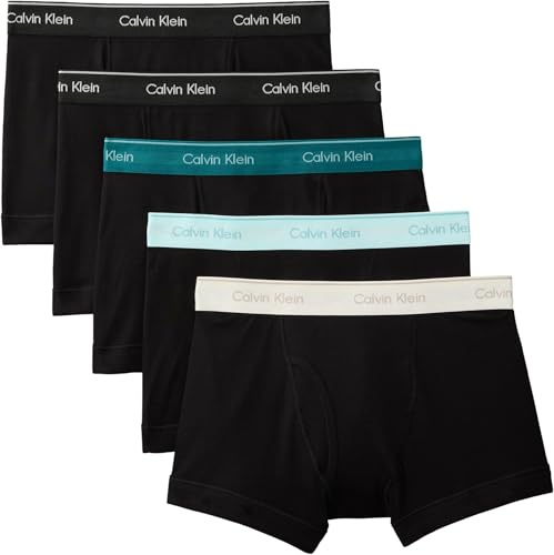 Calvin Klein Trunk 5pk Lv00nb1897 Bañadores Ajustados para Hombre Hombre (Pack de 5)