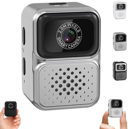 S130 Mini Digital Camera, 0.96-Inch HD Travel Retro Compact Ccd Thumb Camera, Mini Cameras Keychain,Tiny Cameras, Porable Mini Digital Camers, For Students (Gray,No Card)