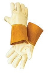 Radnor X-Large 12 14 Russet Premium Grain Cowhide MIG Welders Gloves