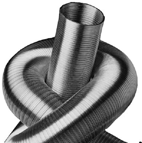 Tubo di ventilazione in alluminio, 3 m, 355/400/450 mm, tubo flessibile in alluminio