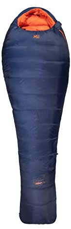 Millet - Light Down -5°C – Sacco nanna per adulti con sacchetto di compressione – Piuma naturale – Temperatura di confort -6°C – Lunghezza: 215 cm