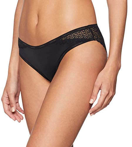Calvin Klein - Women's Bikini Briefs - Modern Cotton - 53% Cotton 35% Modal 12% Elastane - Black - Cotton Modal - Medium Rise Waist - Calvin Klein Signature Waistband - Size XL