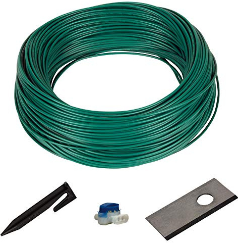 Originale Einhell Kit cavi 1100m2 per Robot Tagliaerba Freelexo a batteria Power X-Change (per prati fino a 1100 m², incl. 3 lame, cavo perimetrale da 200 m, 285 picchetti di fissaggio, 4 morsetti)