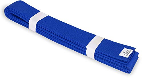 MACS Martial Arts Karate Belt Solid Color – Double Wrap Training Rank Belt for Kids & Adults, Durable Cotton, Multiple Sizes
