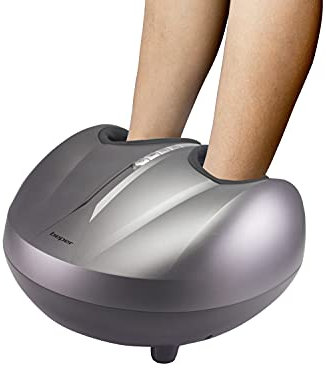 BEPER P302MAS050 Fußmassagegerät Fußmassagegerät Shiatsu-Fußmassagegerät, beheizt, Luftkompression zur Fußentspannung zu Hause oder im Büro - 3 Massageintensitäten