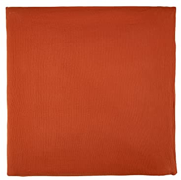KraftKids Bezug für Wickeltischauflage Doppelkrepp Rot Herbstrot breit 60 x tief 70 cm passend für Waschmaschinen-Aufsatz von KraftKids