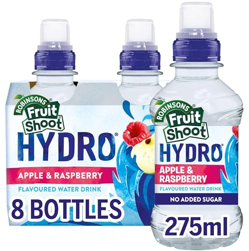 FRUIT SHOOT Hydro Apple & Raspberry Fruit Flavoured Water, 275ml (Pack of 8)