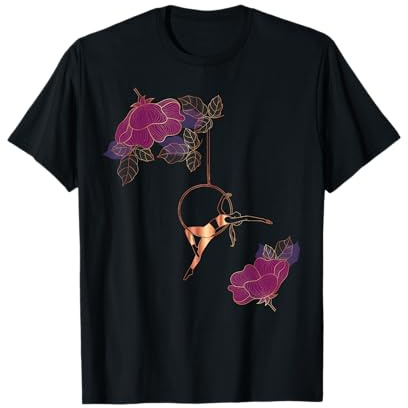 Aerial Hoop Flowers, Aerial Yoga-Geschenke, blumig, üppig, opulent T-Shirt