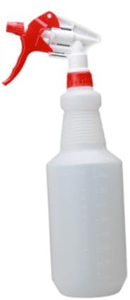 Folpus Sprühflasche mit Verstellbarer Düse, manuell entleerbar, Wassersprühflasche zum Kochen, Pflanzen, Autodetails, Küche, 1000 Ml