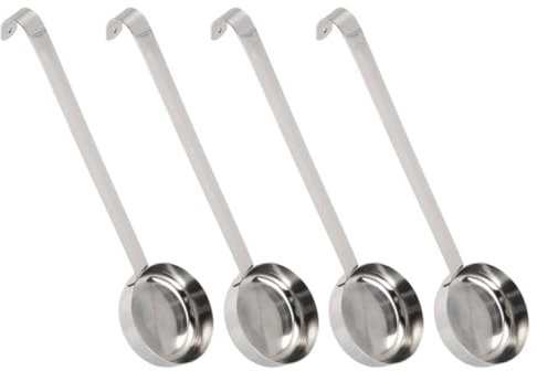 Mipcase Louche À Soupe Capacité Avec Poignée – Cuillère Doseuse En Métal Pour Sauce À Pizza – Idéale Pour Les Cuisines Domestiques Et Commerciales