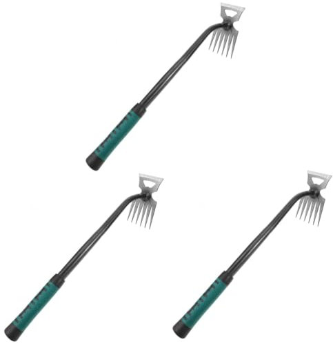 BESPORTBLE 3pièces Outil De Désherbage Acier Arrache-Herbe Ergonomique Outil De Jardinage pour Enlever Herbe Mousse Interstices pour Et Pelouses