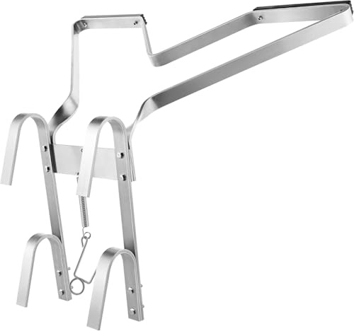 M.J COMFY-LIFE V-Shaped Ladder Stand-Off | Universal Aluminum Ladder Stabilizer | Anti-Slip Ladder Bracket with Rubber Bumper | Enhances Safety & Stability for Gutter, Window & Wall Work