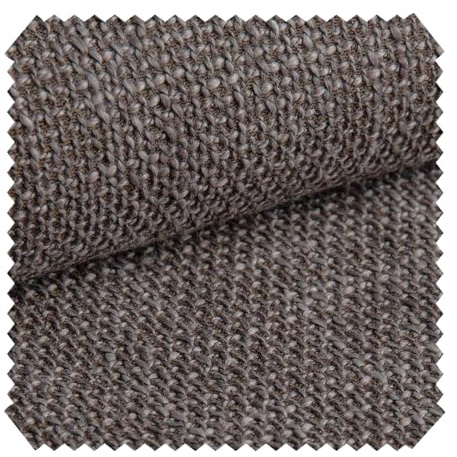 novely® LANZ SOFT - Polsterstoff mit Webstruktur - Grob gewebter Möbelstoff - Melierter Bezuggstoff in Scandi Chic - Pflegeleichte Meterware 1lfm | Farbe: 50 Dunkelbraun Graubraun