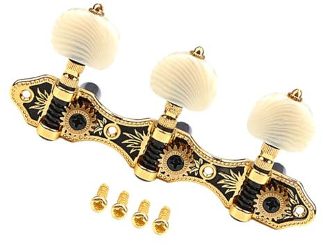 Warmhm Gitarrenwirbel für Gitarren Stimmwirbel Ersatz Mechaniken für Saiten Gitarrenzubehör für Stimmung Gitarrenstimmwirbel für Akustikgitarre