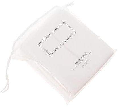 NIYANGLE Disposable Facial Mask Paper 200pcs Thin Stretchable One-time Use Facial Care Sheets for Face Mask Application and Skin Moisturizing