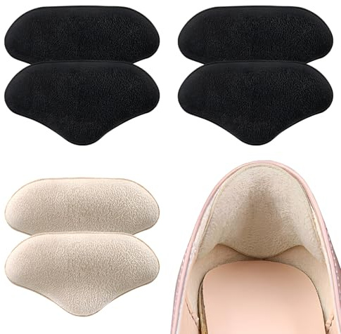 3 Paia Cuscinetti Tallone per Scarpe Grandi, Cuscinetti per Tallone con Inserti in Spugna, Kit di Riparazione per Tacchi con Toppe per Scarpe