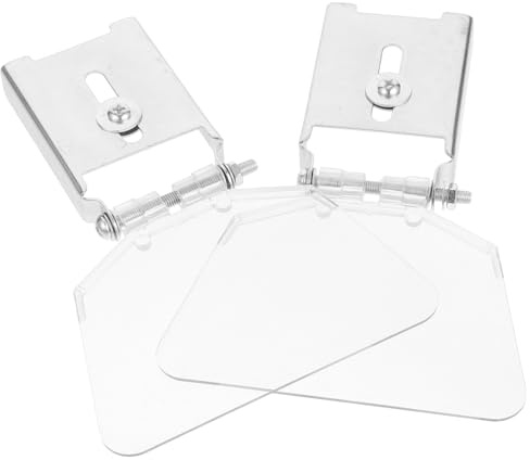 Operitacx Protection Oculaire Banc Abs et Acier Inoxydable Garde Poussière Résistante et Facile à Installer pour Meuleuse Lot de Shields de Protection Bench Eye Cover