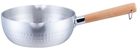 MUELODSIC Cazo De Acero Inoxidable Con Mango De Madera Antiadherente y Fácil Limpieza Para Leche Sopas Fideos Instantáneos y Preparación De Alimentos Para Bebés Cocina Doméstica