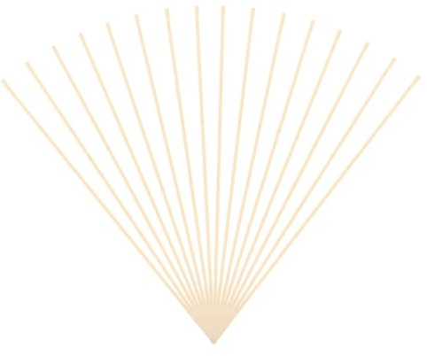 jojofuny Tuteurs pour Plantes Grimpantes et Orchidées, Support Décoratif Jardin et Intérieur, 20 Pièces Bambou Rond 6x500 Mm, Usage Extérieur et Pot, Support Stable Naturel pour Vigne