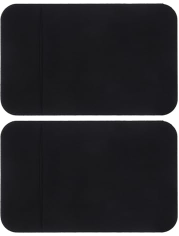 QUMIIRITY 2pcs Black Elastic Phone Back Card Holders Self-Adhesive Wallet Pockets for Cellphone Id Credit Cards Secure Attachment for Smartphones