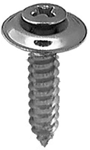 100#8 X 3/4 Phillips Oval #6 Head Sems Screw Chrome