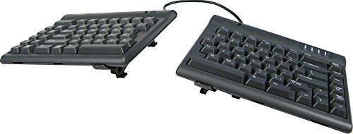 KINESIS Freestyle2 Ergonomiskt tangentbord förmonterat W/V3 lyft (Mac eller PC) tangentbord med V3 lyftare för Mac