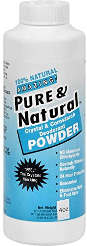 Pack of 1 x Thai Deodorant Stone Pure And Natural Powder - 4 oz