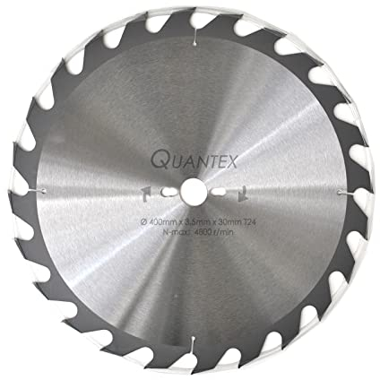 Quantex Hartmetall Kreissägeblatt NAGELFEST 400mm x 30mm mit speziellen HM nagelfesten Zähnen für Holz, Baustelleneinsatz, Gipskarton, Gasbeton