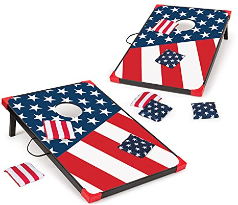 EastPoint Sports Unisex-Erwachsene Stars & Stripes Sitzsack Wurfset, Sterne und Streifen, 2' W x 3' L