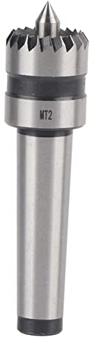 MT2 Centre de Punition Robuste, Outil de Tournage de Tour de Bois en Métal, Utilisé sur Tour avec Poupée Mobile Alésée par Tour, Précision 0,01 mm