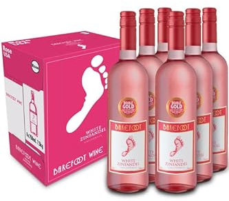 Barefoot White Zinfandel, Californian Rosé Wine, 6x 750ml bottles