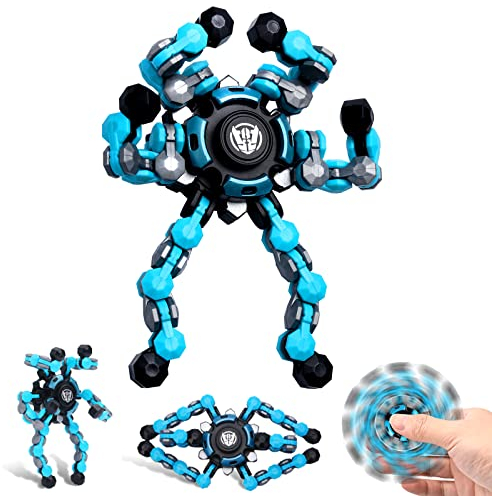 NEW Transformable Sensory Fidget Spinner Toy, Funny DIY Spin Top Hand Finger Spinner Creative Fingertip Mechanical Gyro for Kids Adults, All Ages