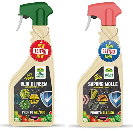 Albagarden - Concime Per Piante BIO a base di Panelli di NEEM - Ottimo Contrasto a Insetti e Malattie delle piante - Neem Polvere x 2 Scatole