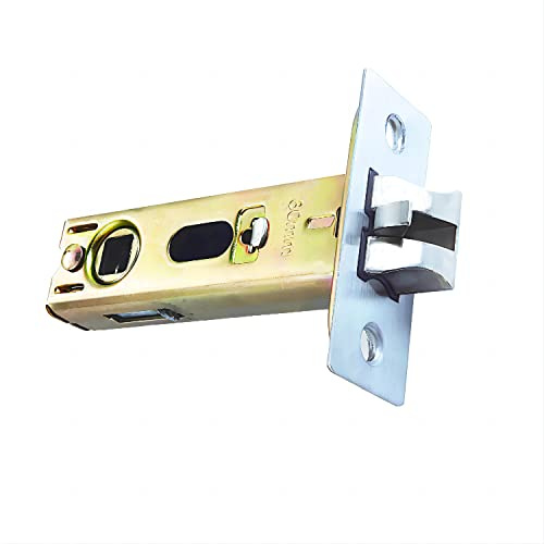 Qrity Goupille Tubulaire de 60 mm, Goupille de Cheville à Fourche, Goupille de Ressort de Porte Silencieuse, Porte Intérieure avec Panneau en Acier Inoxydable, Poignée de Porte à Levier