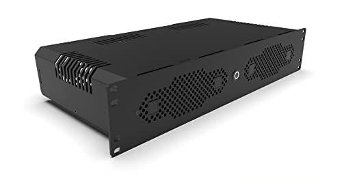 Mini-ITX 2U-hölje, 48 cm, rackmontering, kort djup