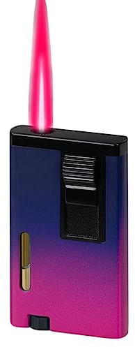 YHSGY Briquet au Butane, Briquet à Flamme Rouge Coupe-Vent, Briquet Cadeau for Homme, Briquet en métal, adapté à la Cuisine et à l'extérieur, etc. (Butane Non Inclus) (Color : D)