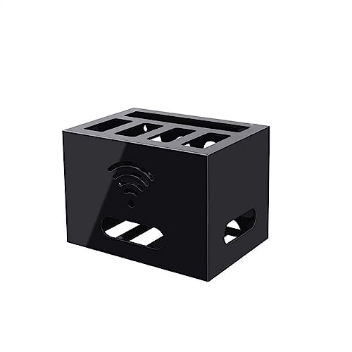 Kabelbox Router-Aufbewahrungsbox, WiFi-Platzierungsregal, for Aufhängen an der Wand, ohne leichte Katzendrahtabdeckung, hässliche Artefakt-Finishing-Box Kabelmanagement Box (Color : Small)