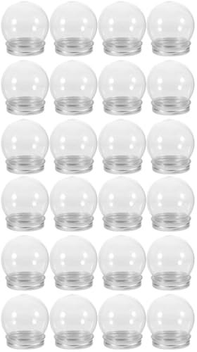 UPKOCH 24stücke Lichtbirnen-form Candy Container Für Schneekugeln Transparente Plastikflaschen Für Süßigkeiten Partys Und Hochzeiten Mit Aluminiumdeckel