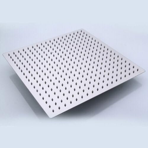 Duschsystem Mit Thermostat Duscharmatur Regendusche Duschset Handbrause Und Glasablage Chrom Komplettset Unterer Auslauf Armatur Edelstahl DuschsäUle Kopfbrause Regenbrause Duschstange 30/40Cm (30cm)