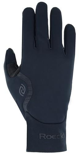 Roeckl Sports Fahrradhandschuh Racale, Unisex Fingerhandschuh, Schwarz Größe 8