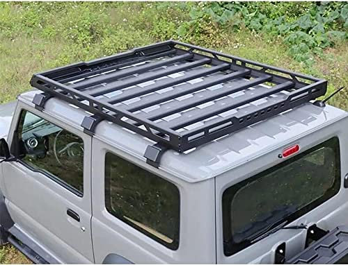 KARDZ 2 Stück Aluminium Relingträger Dachträger Dachgepäckträger für Suzuki Jimny JB64 JB74 2019-2022 2023 2024, Gepäcktransport Reisen Camping Crossbar Roof Racks,B-with-Spot-Light-Hole