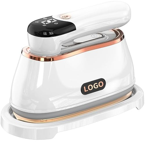 Travel Iron Steam Mini 180°Folding Portable Steam Iron, with LCD Screen 4 Steam Levels 10s Fast Heat-up 1200W Portable Iron for Travel, Home, Office(White)