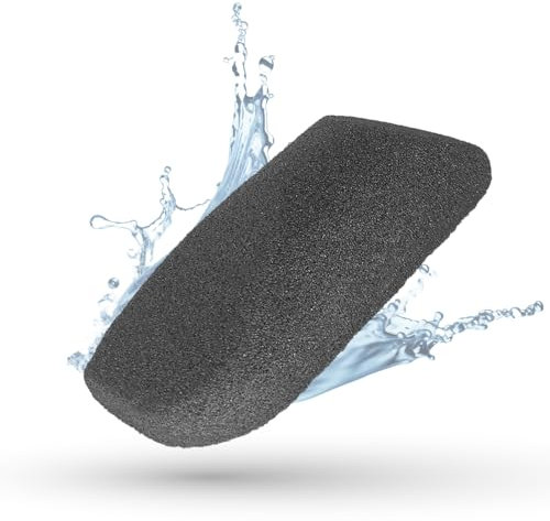 LaRosa PUMICE SPA Eleganter Peelingschwamm – Schwarz mit Schlankem Design