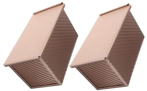 Zerodeko 2pezzi Stampo Per Pane Da Forno in Acciaio Al Carbonio Stampo Per Plumcake Antiaderente Con Per Toast Da Cucina