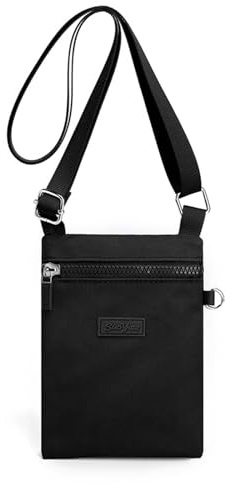 GUSXPPD Handytasche zum Umhängen Damen, Nylon Kleine Umhängetasch, Frauen Crossbody-Telefon-Tasche, Mini Crossbody Schultertasche Handytasche mit Langen Verstellbaren Riemen