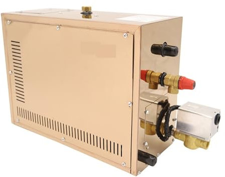 YXZKJZJ 6KW Sauna-Dampfmaschine Haushaltsdampferzeuger Automatische Entkalkung Sauna-Dampfbadausrüstung mit wasserdichter Steuerung und automatischer Entleerung Hocheffiziente schnelle Erwärmung