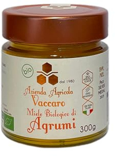 Apiculture - Miel d’Agrumes 300g | Brut – Non Pasteurisé | D’Orange Artisanal Italien de Basilicate | Made in Italy – Haute Qualité