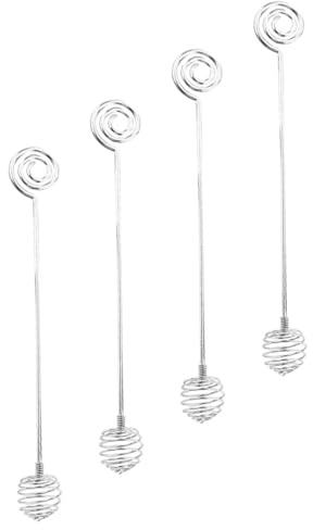 BESPORTBLE 4pcs Stainless Steel Honey Dipper Sticks Safe Honey Stirring Tools for Syrups Molasses and Jam for Parties Weddings