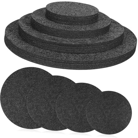 Abaodam 20 Pièces sous Verres Feutre Réversibles pour Plantes Diamètres Variés Absorbants et pour Pots de Fleurs Accessoires Pratiques pour Maison Bureau